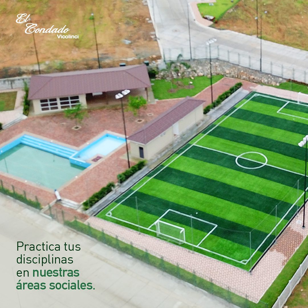 Área social y piscina
